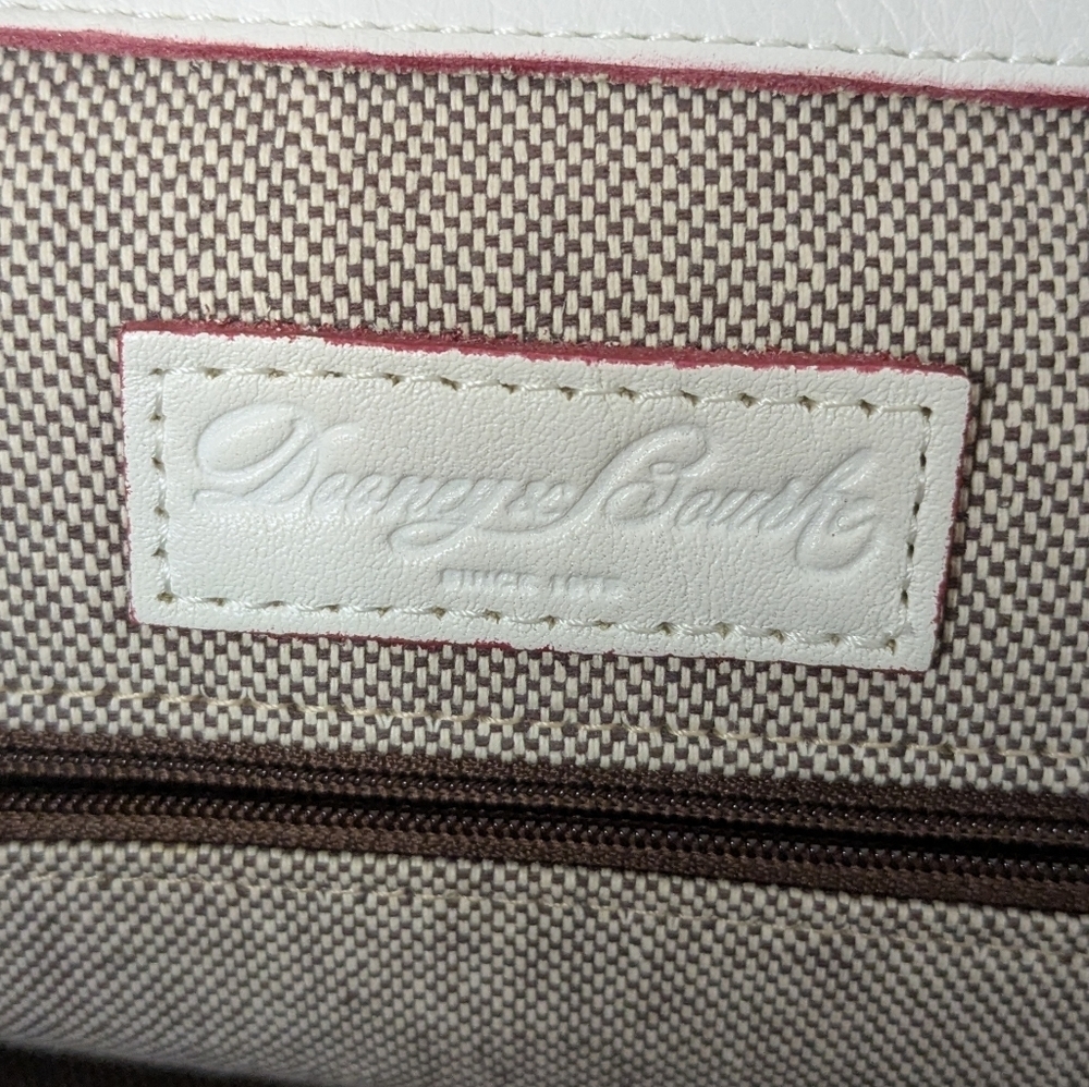 Dooney & Bourke Medium Priscilla Satchel Bag White Double Strap Handbag - Picture 14 of 16